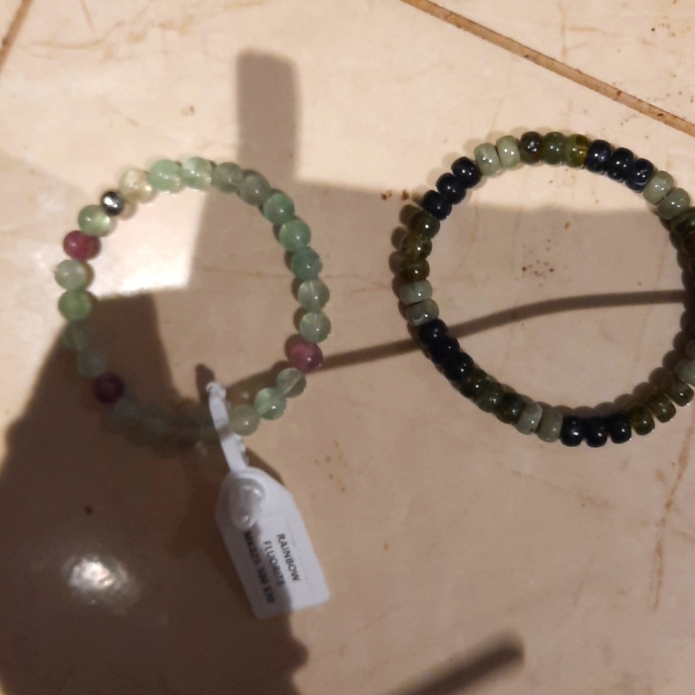 NWT  HIS AND HERS BRACELETS GEMS